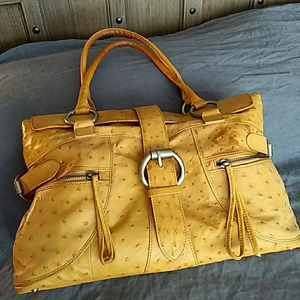 Authentic ostrich bag